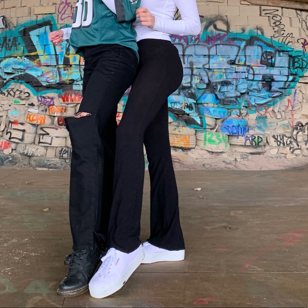 Wildfox Black Flare Joggers